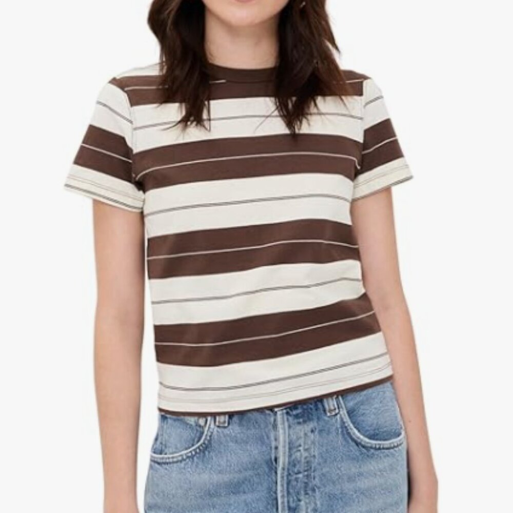 Daze Women's Zums Short Sleeve Crew Neck Tee, M